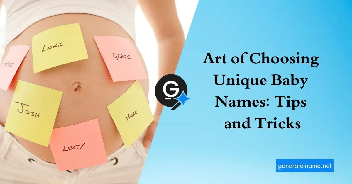 Art of Choosing Unique Baby Names: Tips and Tricks Feature Image